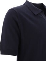 "Norse Projects" polo homme bleu Leif en lin et coton – Image 4