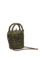 "Ibeliv" sac à main femme vert en raphia fait main – Image 2