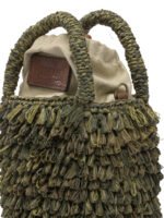 "Ibeliv" sac à main femme vert en raphia fait main – Image 4