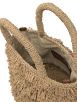 "Ibeliv" sac à main femme beige en raphia – Image 5