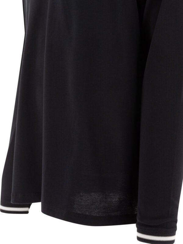 "Maison Kitsuné" t-shirt homme noir Flash Fox manches longues raglan en coton – Image 4