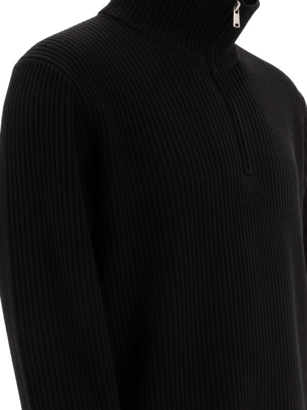 "Nonnative" pull zippé homme noir en laine coupe regular – Image 4