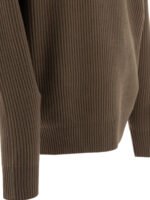 "Nonnative" pull zippé homme marron en laine coupe regular - Image 4