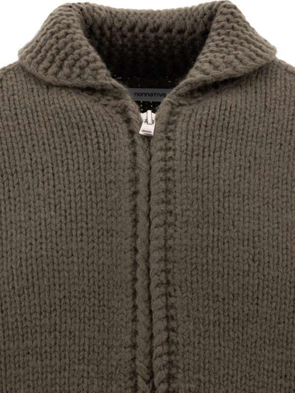 "Nonnative" pull homme vert en laine – Image 3