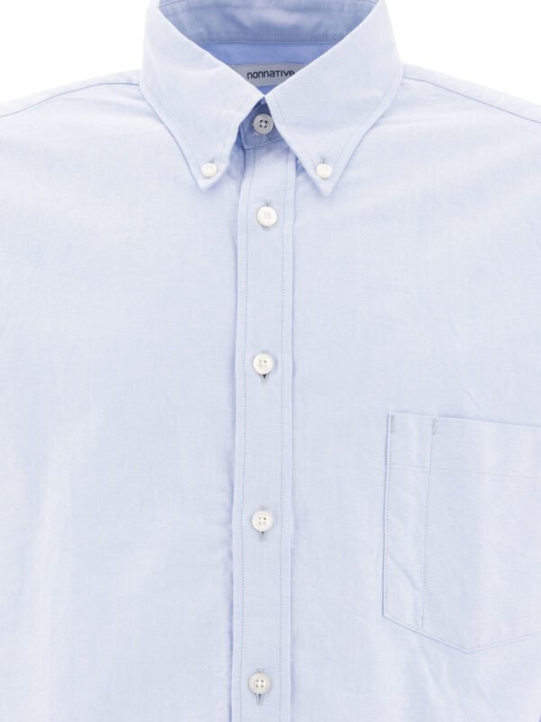 "Nonnative" Chemise homme bleue en coton, coupe regular – Image 3