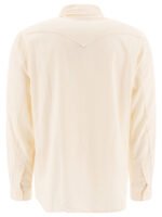 "Nonnative" chemise homme beige en coton et soie – Image 2