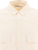"Nonnative" chemise homme beige en coton et soie – Image 3