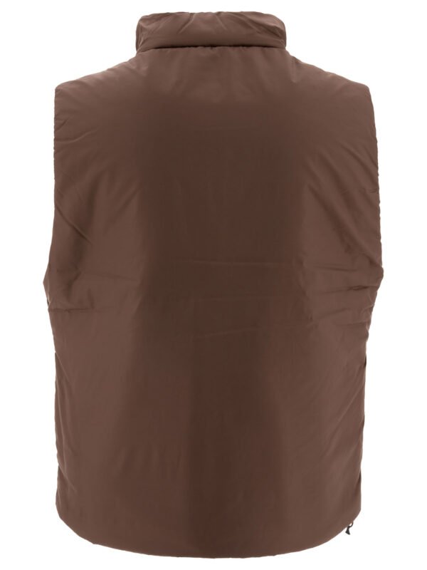 "Nonnative" veste sans manches homme marron en polyester matelassé coupe regular – Image 2