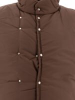 "Nonnative" veste sans manches homme marron en polyester matelassé coupe regular – Image 3
