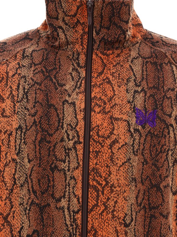 "Needles" Veste zippée homme marron en polyester coupe regular – Image 3