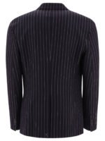 "Off-White" blazer homme bleu à rayures en laine – Image 2