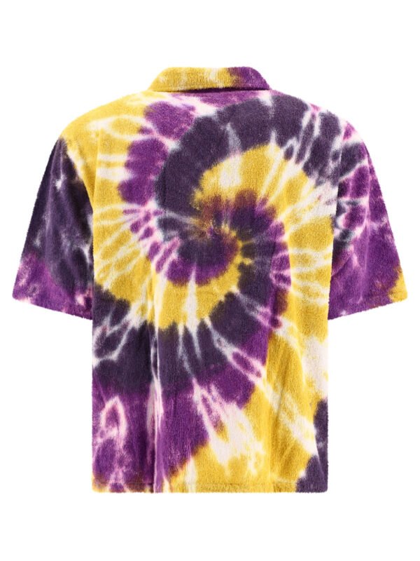 "South2 West8 Abana" Chemise homme violette en coton, coupe ample – Image 2