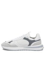 "Philippe Model Paris" sneakers homme gris en cuir et tissu - Image 3