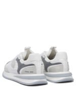 "Philippe Model Paris" sneakers homme gris en cuir et tissu - Image 4
