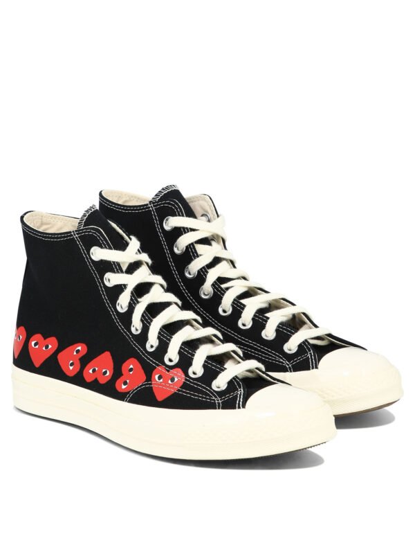"Comme Des Garçons Play" sneakers homme noires Small Hearts – Image 2