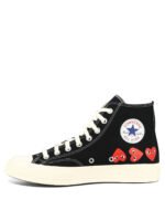 "Comme Des Garçons Play" sneakers homme noires Small Hearts – Image 3