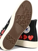 "Comme Des Garçons Play" sneakers homme noires Small Hearts – Image 5