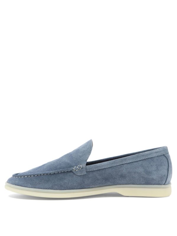 "BEKK" Mocassins homme bleu en suède et semelle gomme – Image 3