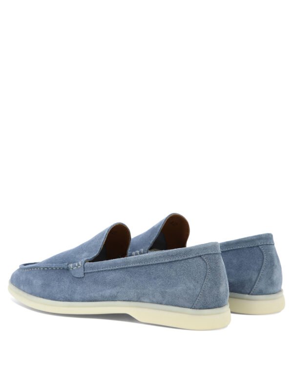 "BEKK" Mocassins homme bleu en suède et semelle gomme – Image 4