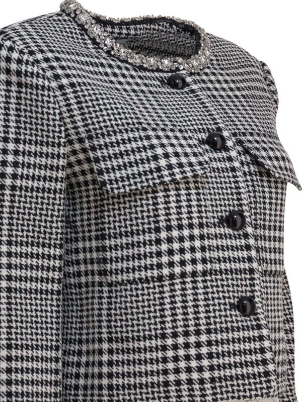 "Self-Portrait" Veste femme gris en polyester coupe standard – Image 4