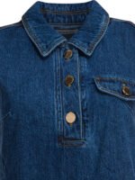 "Self-Portrait" Robe femme bleue en jean coupe standard – Image 3
