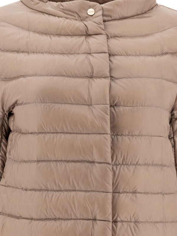 "Herno" doudoune marron en coton déperlant pour femme – Image 3