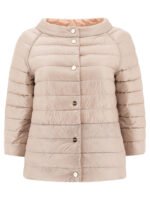 "Herno" doudoune beige en polyamide avec rembourrage duvet pour femme – Image 2