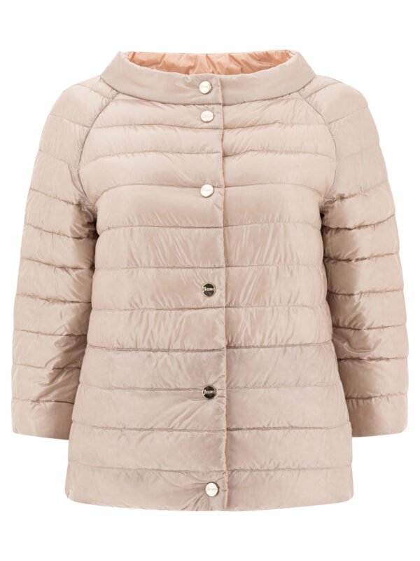 "Herno" doudoune beige en polyamide avec rembourrage duvet pour femme – Image 2