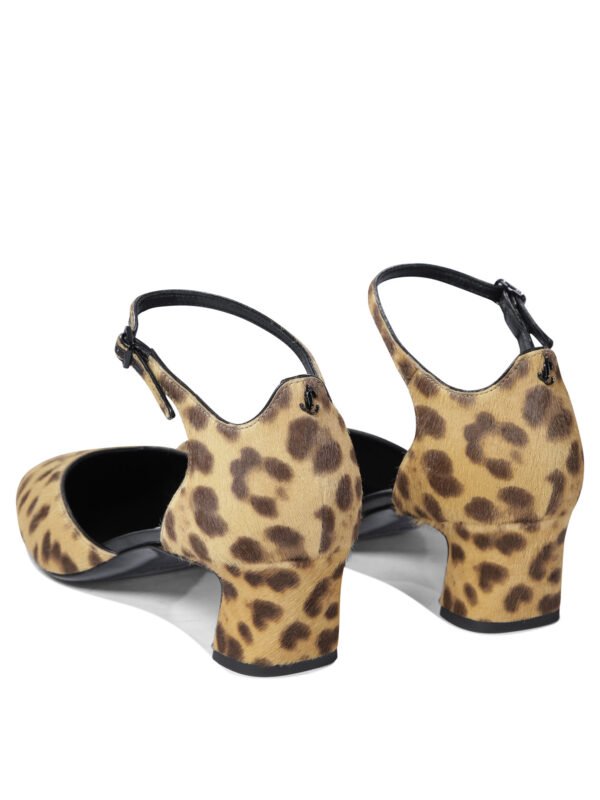 "Jimmy Choo" escarpins femme marron imprimé léopard Pixie en cuir - Image 4