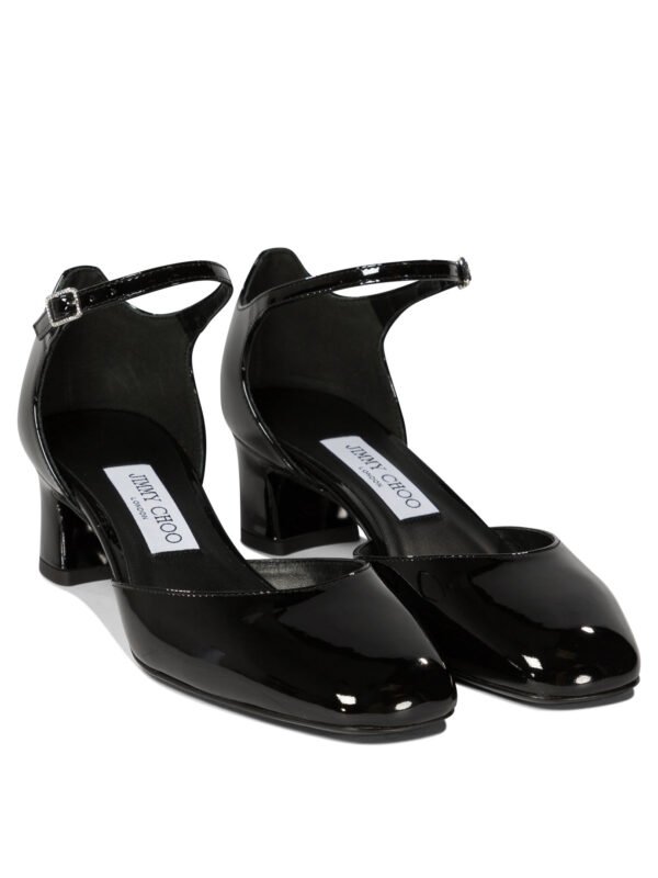 "Jimmy Choo" escarpins Pixie Mary Jane noirs en cuir pour femme – Image 2
