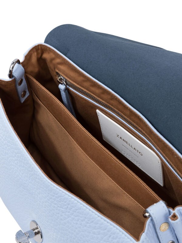 "Zanellato" sac à main femme bleu en cuir – Image 5