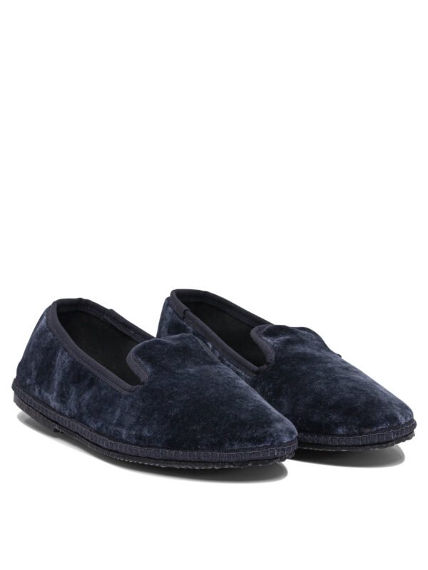 "Sentier di Segantin Roberta" mocassins femme bleus en velours – Image 2
