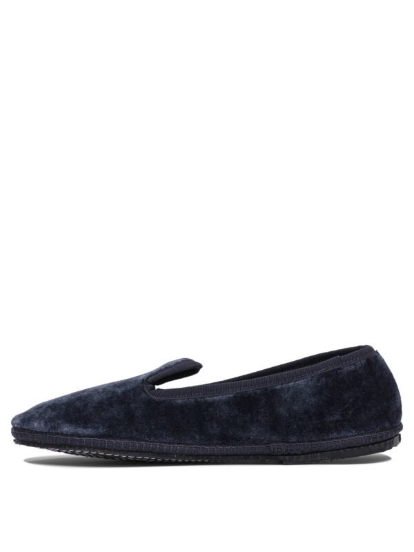 "Sentier di Segantin Roberta" mocassins femme bleus en velours – Image 3