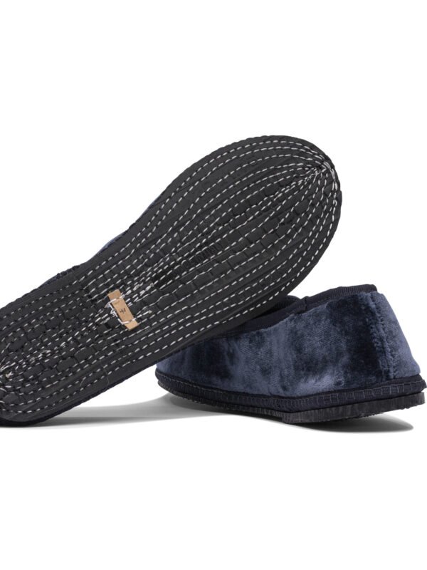 "Sentier di Segantin Roberta" mocassins femme bleus en velours – Image 5