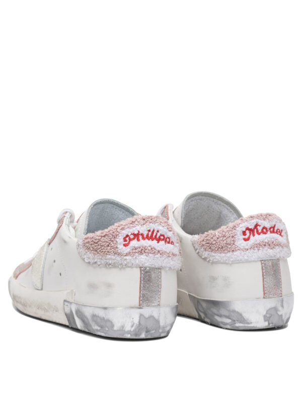 "Philippe Model Paris" Sneakers femme blanches en cuir style urbain – Image 4