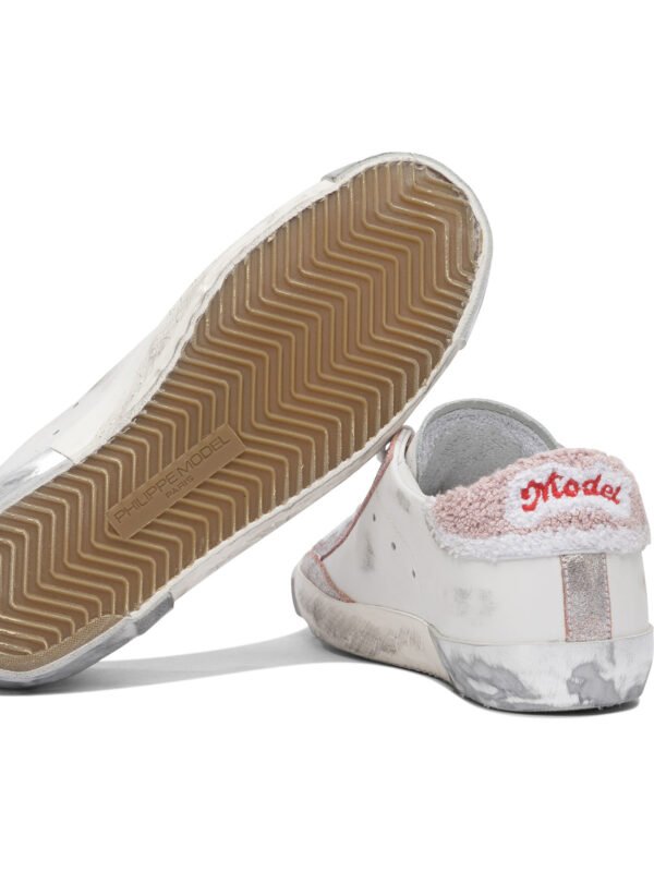 "Philippe Model Paris" Sneakers femme blanches en cuir style urbain – Image 5