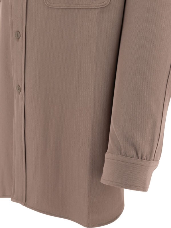 "Needles" chemise homme marron polyester coupe regular – Image 4