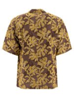 "Needles" chemise homme marron Cabana manches courtes en coton et cupro – Image 2