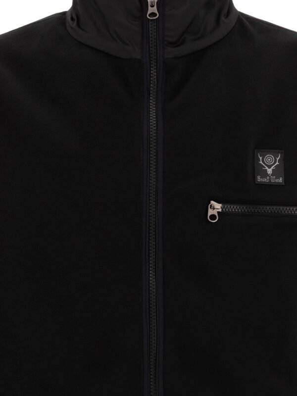 "South2 West8" veste Piping homme noire en polyester coupe regular – Image 3