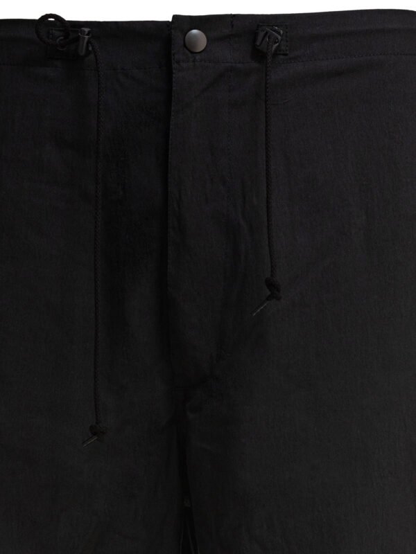 "Needles" pantalon cargo homme noir en coton et nylon coupe oversize – Image 3