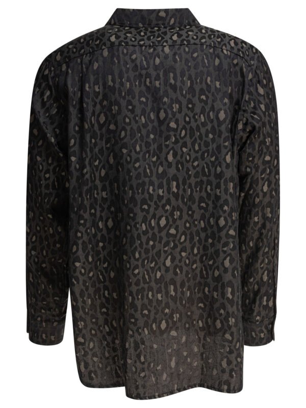 "Needles" chemise One-Up noire en polyester et coton coupe décontractée à manches longues pour homme – Image 2