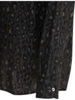 "Needles" chemise One-Up noire en polyester et coton coupe décontractée à manches longues pour homme – Image 4