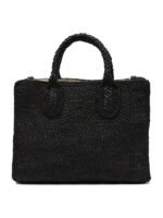 "Ibeliv" sac à main femme noir en raphia – Image 3