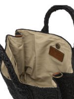 "Ibeliv" sac à main femme noir en raphia – Image 5