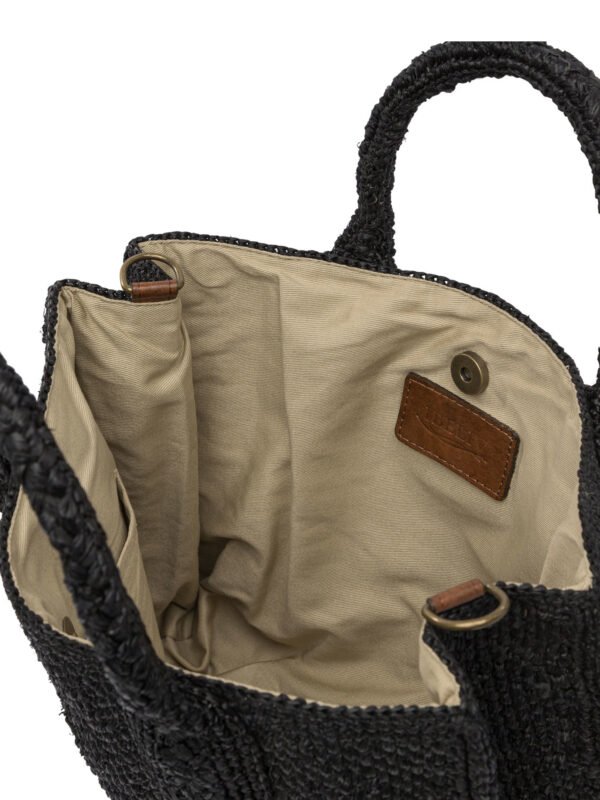 "Ibeliv" sac à main femme noir en raphia – Image 5