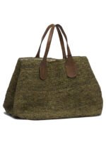 "Ibeliv" sac à main vert en raphia pour femme – Image 2
