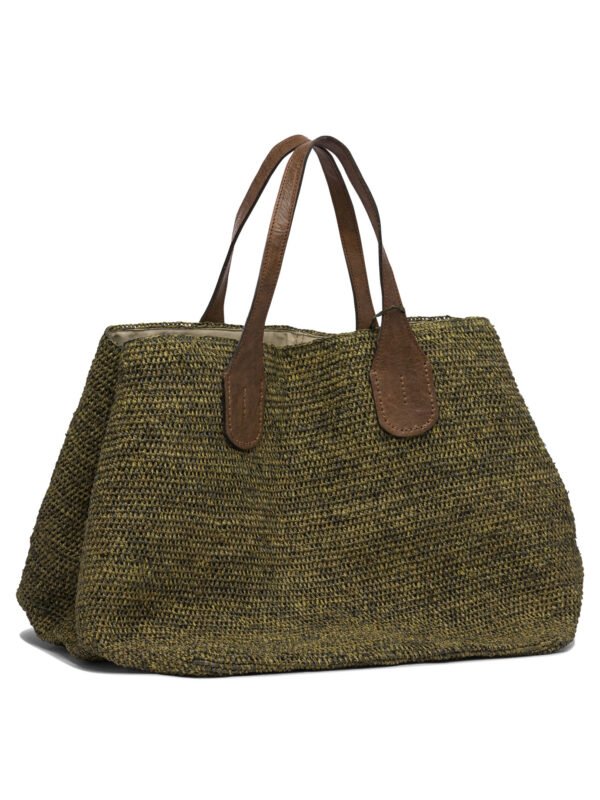 "Ibeliv" sac à main vert en raphia pour femme – Image 2