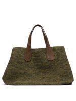"Ibeliv" sac à main vert en raphia pour femme – Image 3