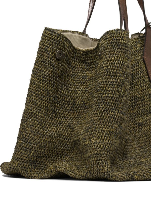 "Ibeliv" sac à main vert en raphia pour femme – Image 4