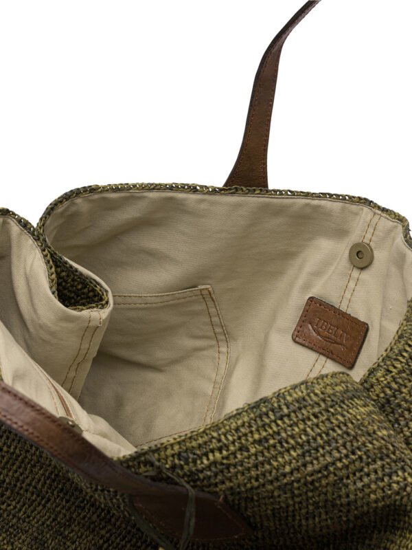 "Ibeliv" sac à main vert en raphia pour femme – Image 5